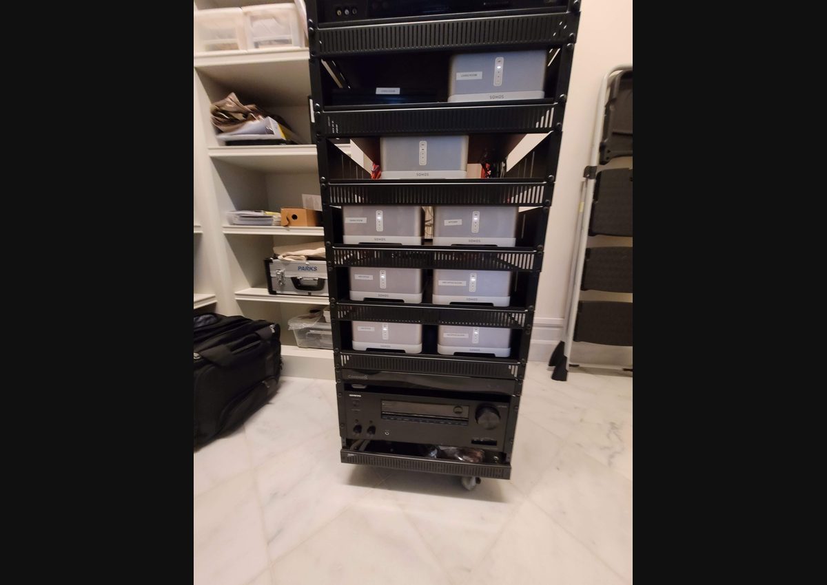 AV rack cleanup and inherited smart home service in Houston