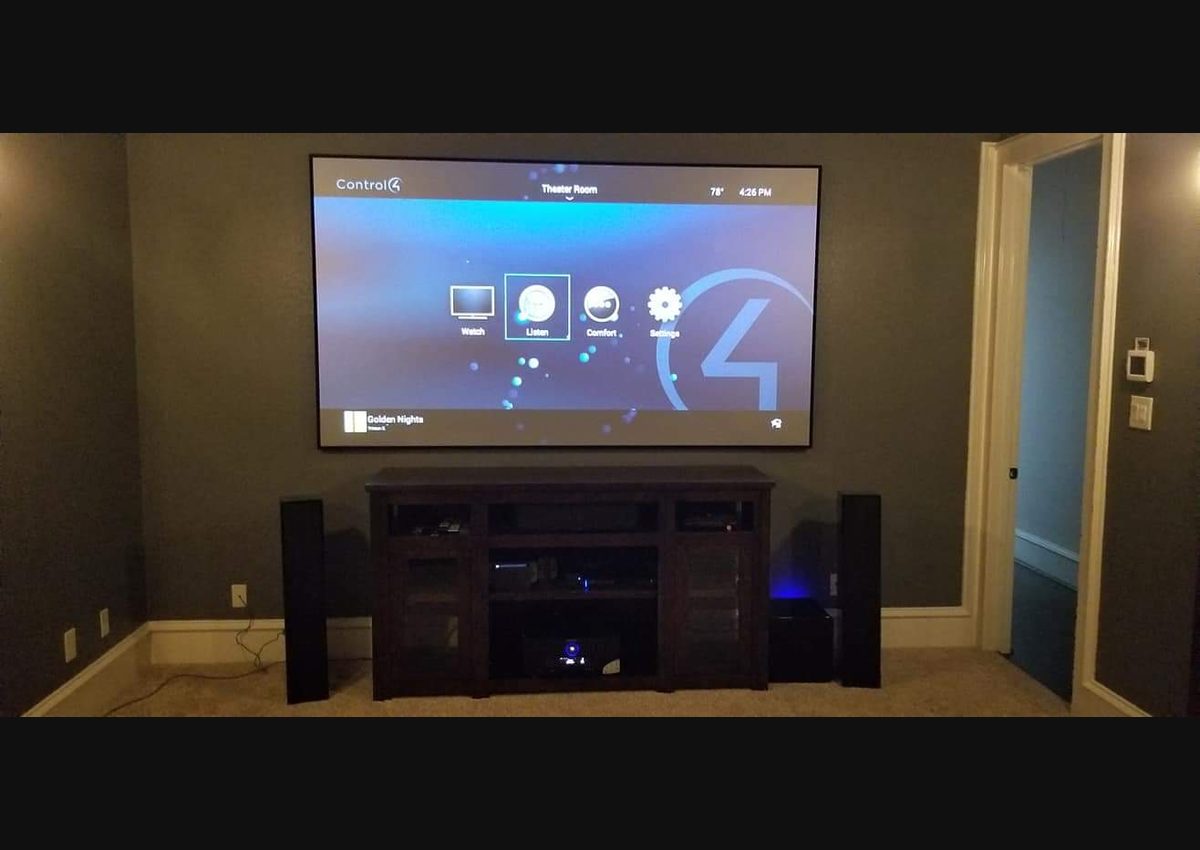 Home theater service in Houston with control system recovery and AV troubleshooting